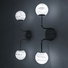 Alabaster Orb 2 Wall Light - GoldBlushlighting