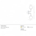 Alabaster Orb 2 Wall Light-Blushlighting