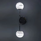 Alabaster Orb 2 Wall Light-Gold-Blushlighting