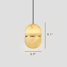 Alabaster Oval Pendant 5.9" D 7.1" D - 5.9" DBlushlighting