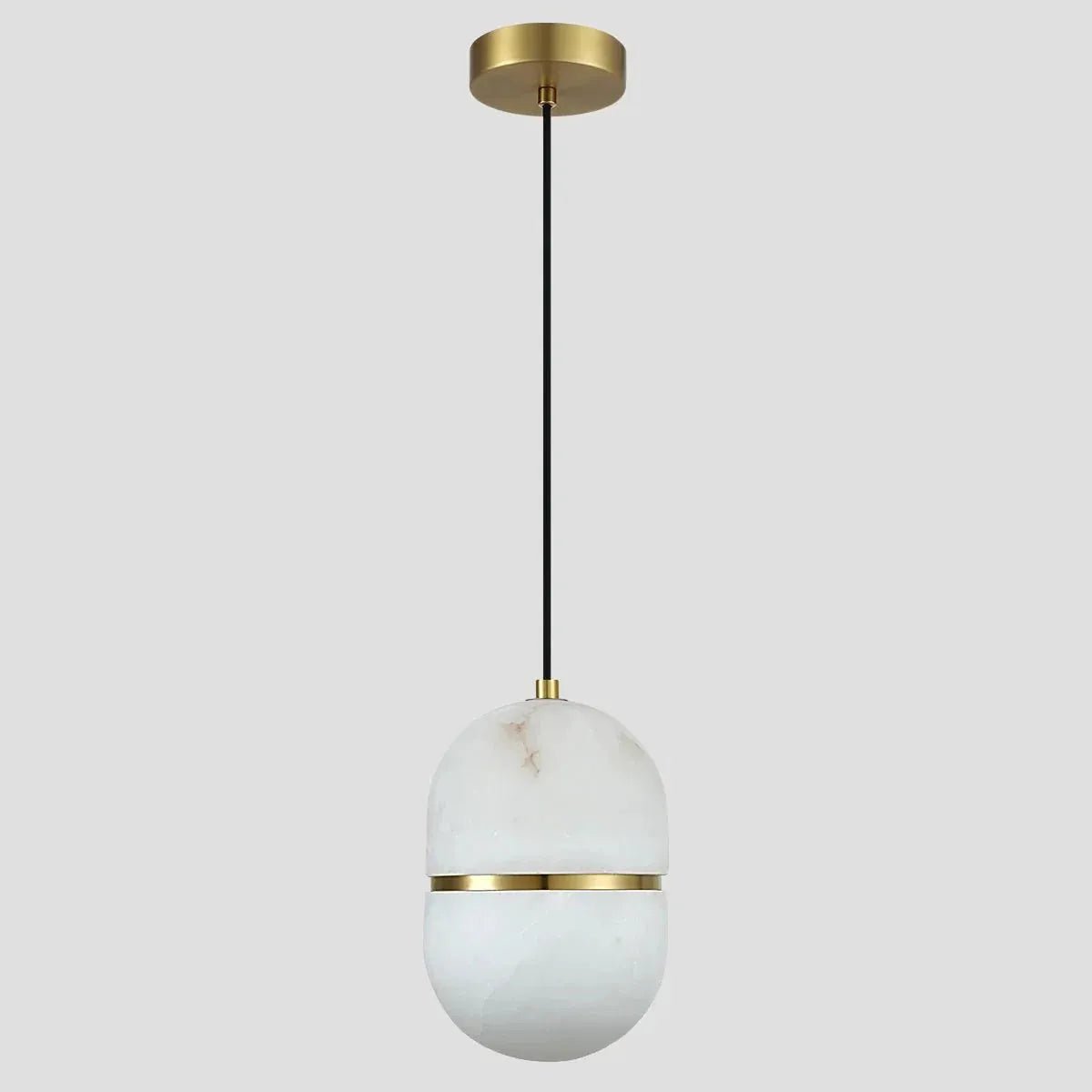 Alabaster Oval Pendant 5.9" D 7.1" D - 5.9" DBlushlighting