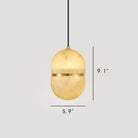 Alabaster Oval Pendant 5.9" D 7.1" D - Blushlighting