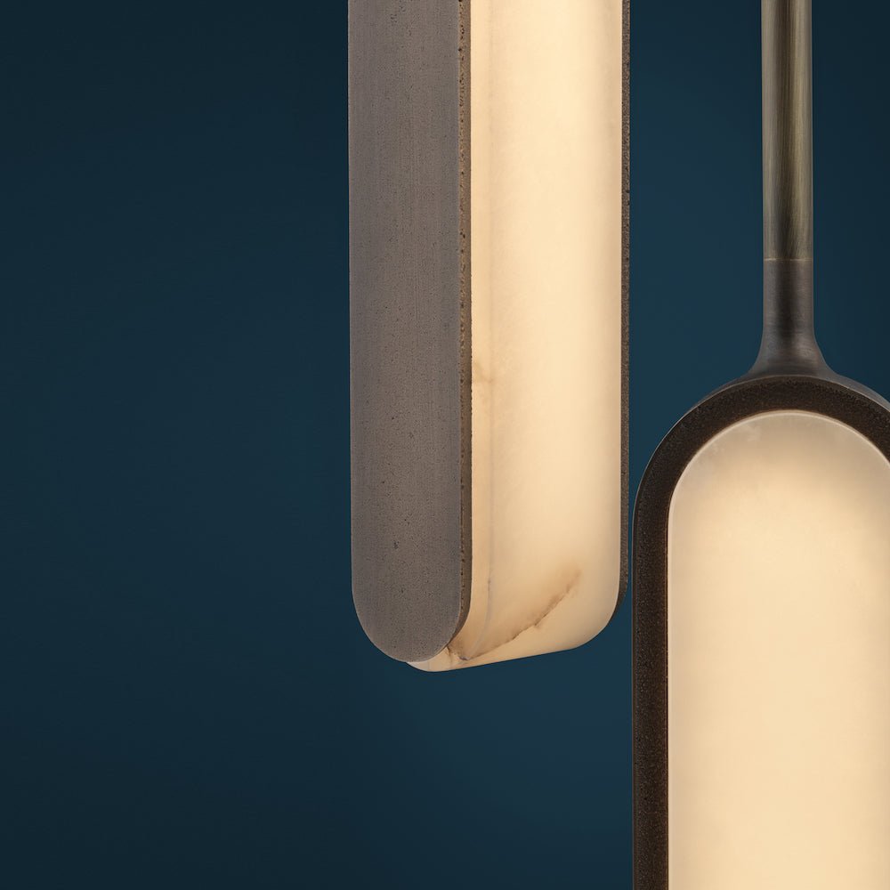 Alabaster Pearl Cent Pendant Light - Single PendantBlushlighting