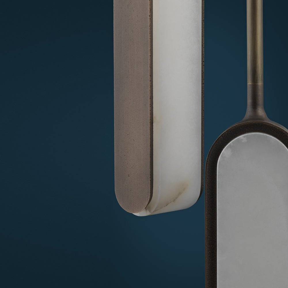 Alabaster Pearl Cent Pendant Light - Single PendantBlushlighting