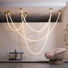Alabaster Pearl Necklace Chandelier-Chandelier-Blushlighting-Blushlighting