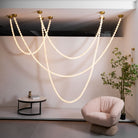 Alabaster Pearl Necklace Chandelier-Chandelier-Blushlighting-Blushlighting