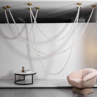Alabaster Pearl Necklace Chandelier-Chandelier-Blushlighting-Blushlighting