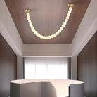 Alabaster Pearl Necklace Chandelier-Chandelier-Blushlighting-Blushlighting