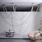 Alabaster Pearl Necklace Chandelier-Chandelier-Blushlighting-Blushlighting