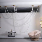 Alabaster Pearl Necklace Chandelier-Chandelier-Blushlighting-Blushlighting