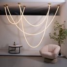 Alabaster Pearl Necklace Chandelier-Chandelier-Blushlighting-Blushlighting