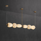 Alabaster Pebble Linear Chandelier-Chandelier-Blushlighting-Blushlighting