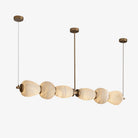 Alabaster Pebble Linear Chandelier-Chandelier-Blushlighting-Blushlighting