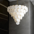 Alabaster Shell Brass Chandelier with 2/3/4/5/6 layer-Blushlighting