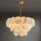 Alabaster Shell Brass Chandelier with 2/3/4/5/6 layer-Blushlighting