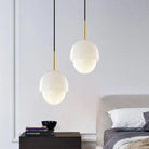 Alabaster Simple Bedside Pendant Light - 8"DBlushlighting
