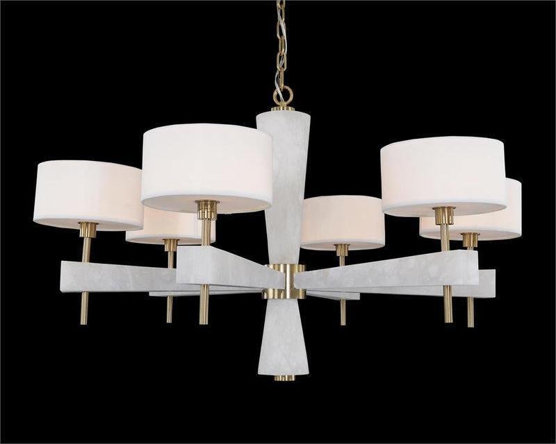 Alabaster Six - Light Chandelier - Blushlighting