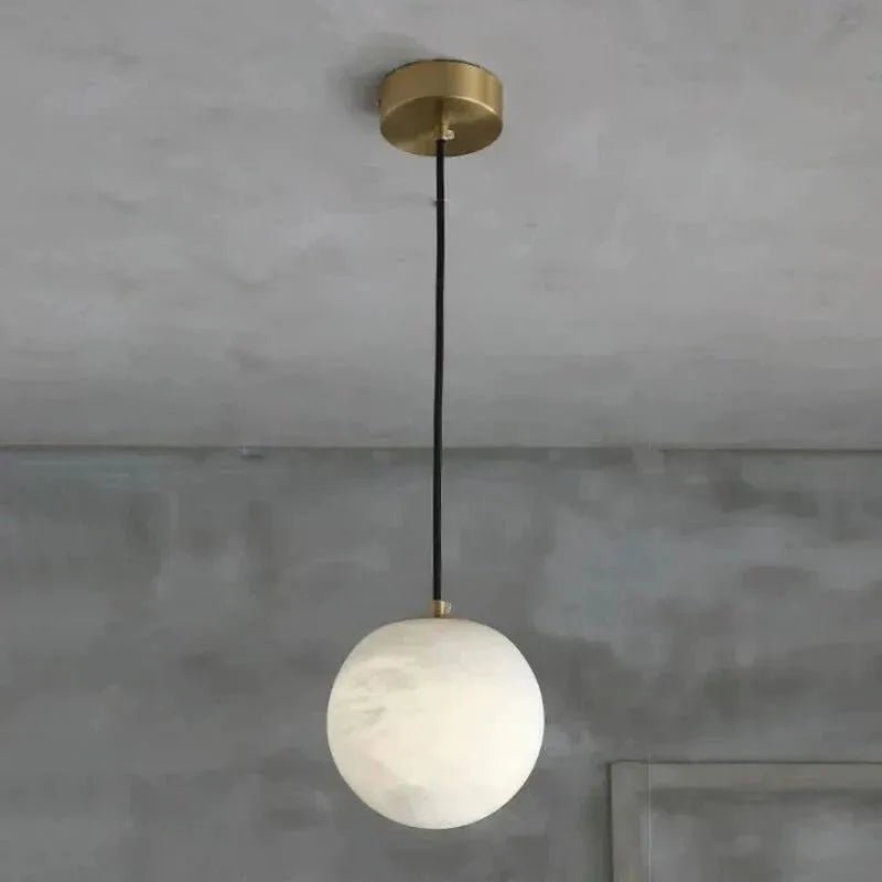 Alabaster Spherical Pendant Light - 5" DBlushlighting