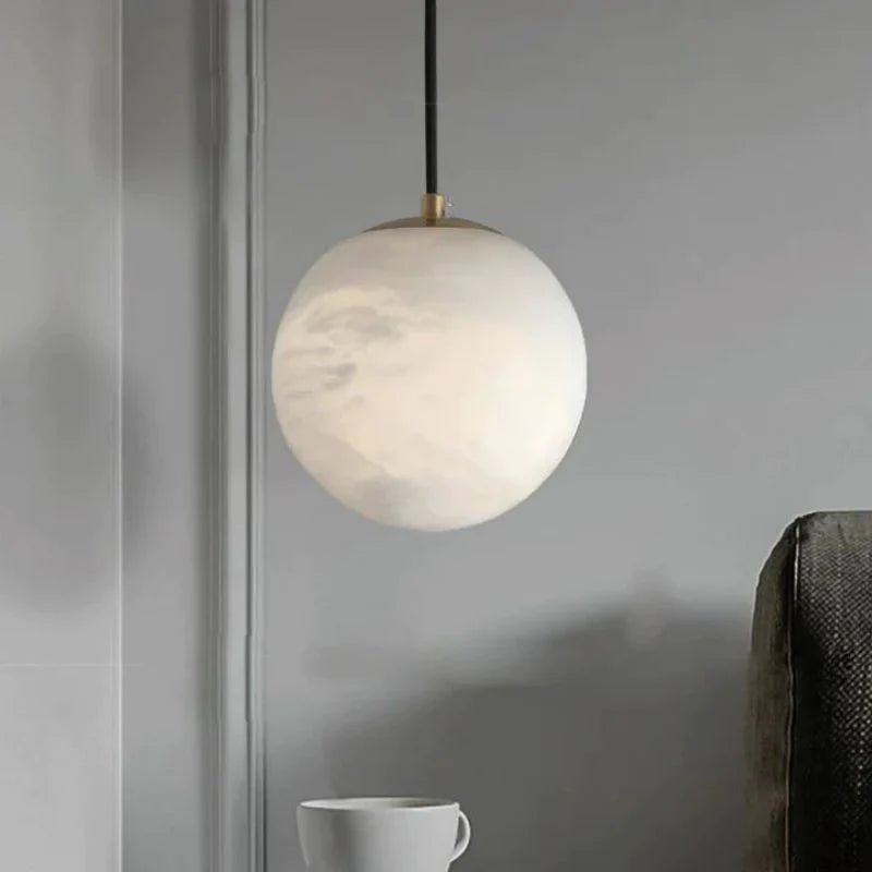 Alabaster Spherical Pendant Light - Blushlighting