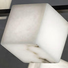 Alabaster Square Box Chandelier with 4/5/6/8/9 heads - 9 Heads L 41.3" x W 41.3" x H 17.7" / L 105cm x W 105cm x H 45cmBrass & Black & WhiteBlushlighting