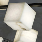 Alabaster Square Box Chandelier with 4/5/6/8/9 heads - 9 Heads L 41.3" x W 41.3" x H 17.7" / L 105cm x W 105cm x H 45cmBrass & Black & WhiteBlushlighting