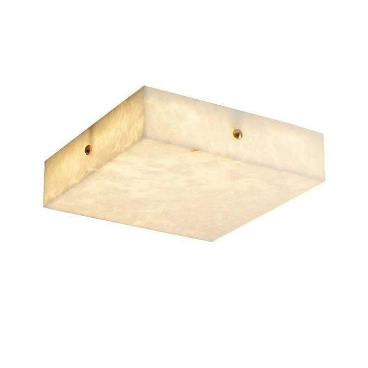Alabaster Square Flushmount-chandeliers for dining room,chandeliers for stairways,chandeliers for foyer,chandeliers for bedrooms,chandeliers for kitchen,chandeliers for living room-19.7"L-Blushlighting