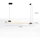 Alabaster Square Pillar Dining Chandelier - 47.24" LBlushlighting