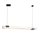 Alabaster Square Pillar Dining Chandelier - 47.24" LBlushlighting