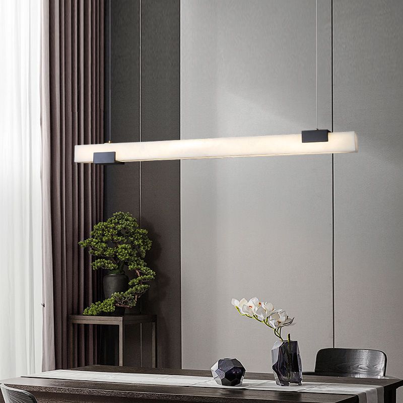 Alabaster Square Pillar Dining Chandelier-chandeliers for dining room,chandeliers for stairways,chandeliers for foyer,chandeliers for bedrooms,chandeliers for kitchen,chandeliers for living room-Blushlighting