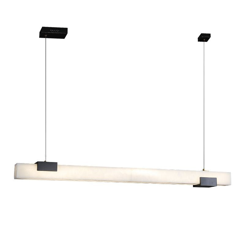 Alabaster Square Pillar Dining Chandelier-chandeliers for dining room,chandeliers for stairways,chandeliers for foyer,chandeliers for bedrooms,chandeliers for kitchen,chandeliers for living room-Blushlighting