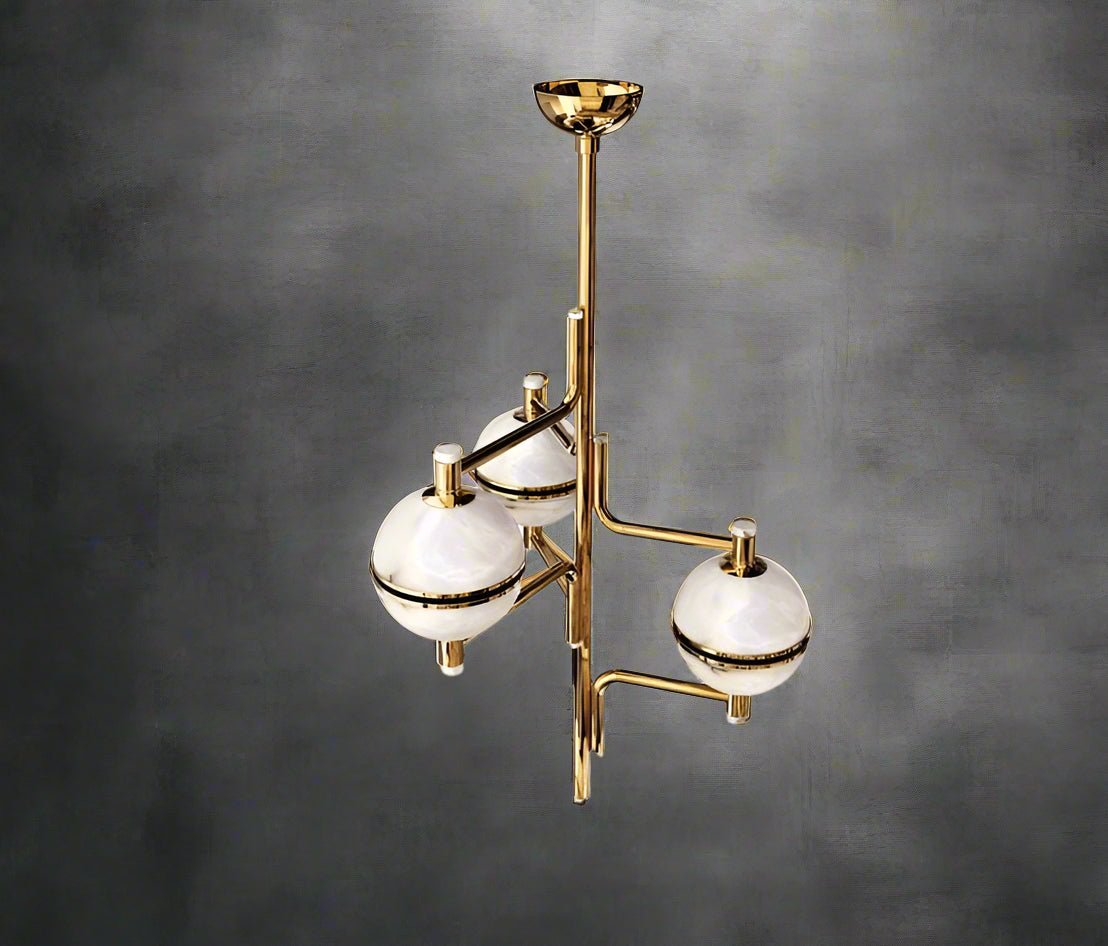 Alabaster Suspension Chandelier - Blushlighting
