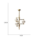 Alabaster Suspension Chandelier - Blushlighting
