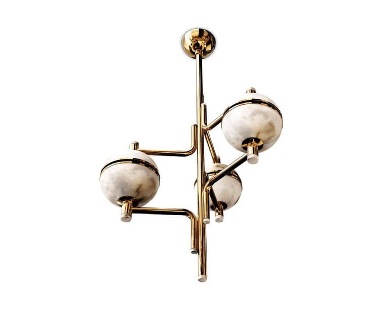 Alabaster Suspension Chandelier - Blushlighting
