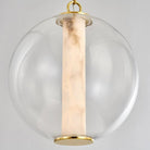 Alabaster Tube Glass Globe Pendant - Blushlighting
