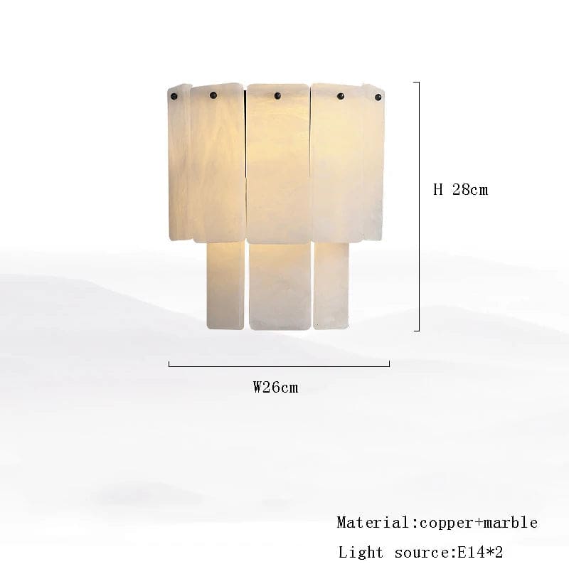 Alabaster Wall Lamp - Matte BlackBlushlighting