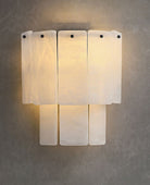 Alabaster Wall Lamp - Matte BlackBlushlighting