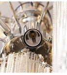 Alana Aluminum Chain Tassel Long Branch Chandelier Light 35"-Blushlighting