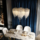 Alana Aluminum Chain Tassel Long Branch Chandelier Light 35" - W35" X H29"Blushlighting