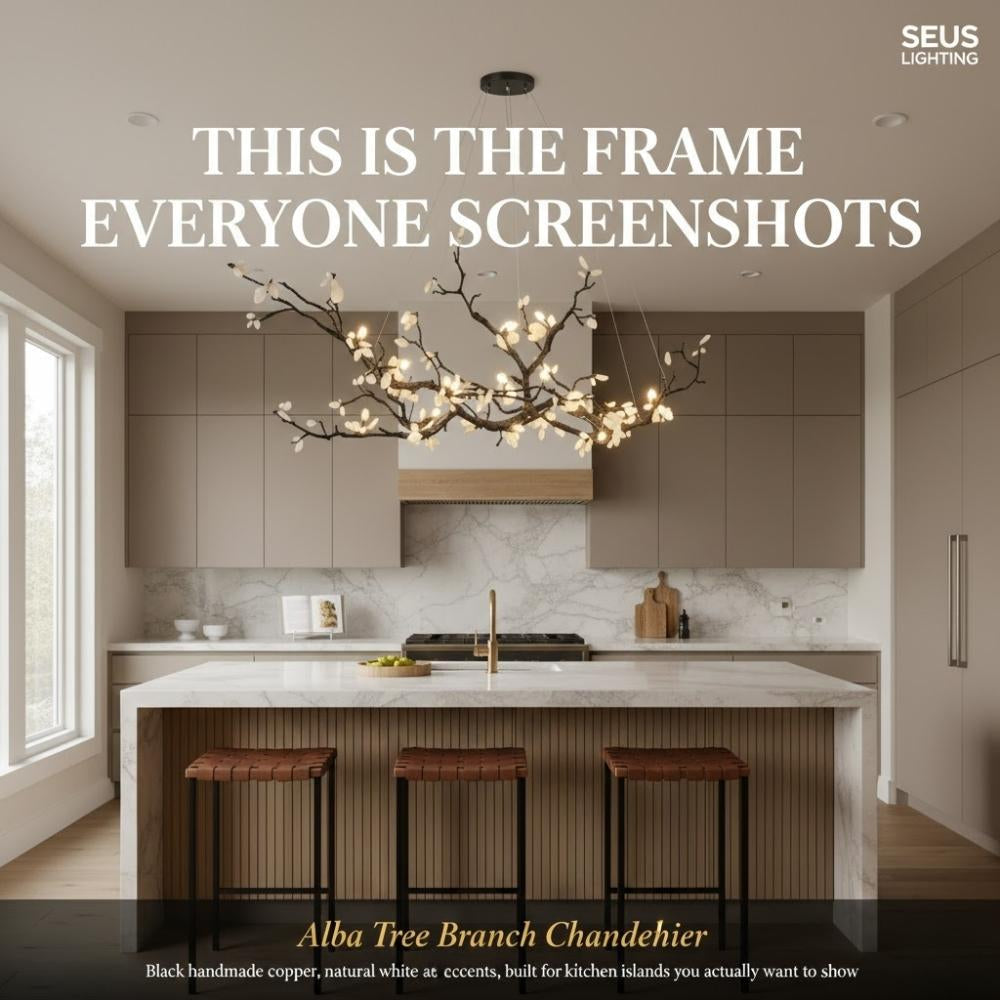 Alba Tree Branch Chandelier Seus Lighting