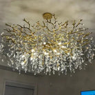 Albero Modern French-Style Branch Crystal Chandelier with Crystal Leaf-Chandeliers-Blushlighting