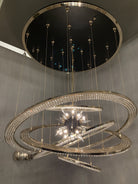 Aleron Crystal Ring Sputnik Chandelier - 24"w x 26"hBlushlighting