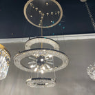Aleron Crystal Ring Sputnik Chandelier - 24"w x 26"hBlushlighting
