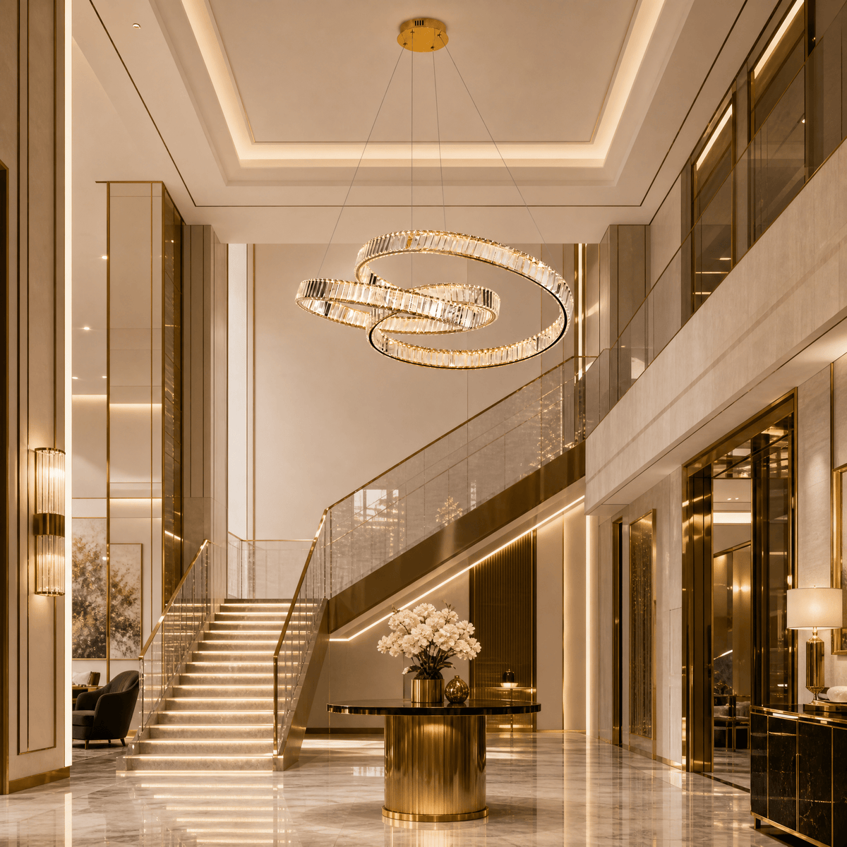 Aletta Slim Chandelier - Φ600mmBlushlighting