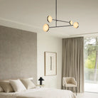 Alexander Mobile Chandelier 36" installed in a modern bedroom