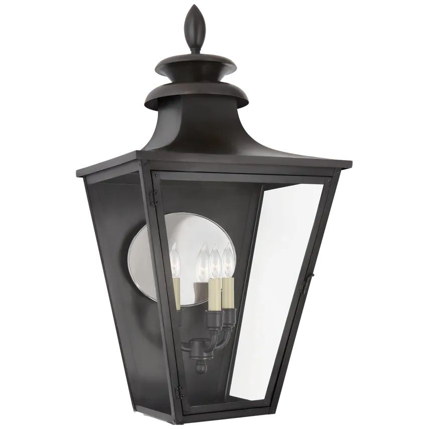 Algar 3/4 Lantern Wall Sconce Outdoor-wall sconce for outdoor,wall sconce for garden,wall sconce for restaurant,wall sconce for foyer,wall sconce for bathrooms,wall sconce for kitchen,wall sconce for living room-Small-
