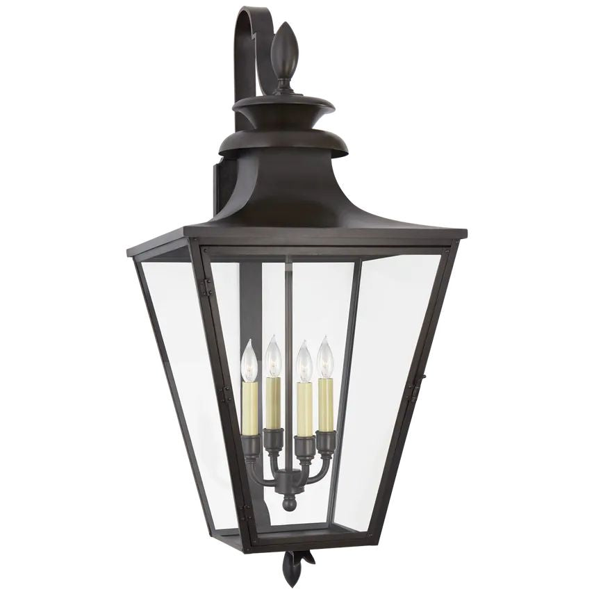 Algar Large Bracketed Lantern Wall Sconce Outdoor-wall sconce for outdoor,wall sconce for garden,wall sconce for restaurant,wall sconce for foyer,wall sconce for bathrooms,wall sconce for kitchen,wall sconce for living room-