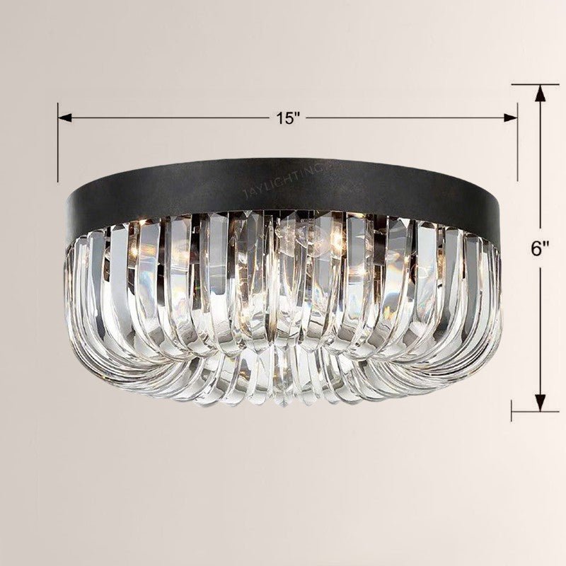 Alice 5 Light Round Flushmount 15" - Blushlighting