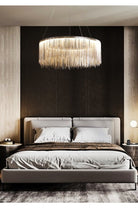 Alisa Luxury Round Chain Tassel Chandelier - W20" X H12"Blushlighting