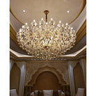 Allumage Extra Wide Classic Crystal Chandelier - 24" Width x 22" Height 6 LightsGoldClear CrystalBlushlighting