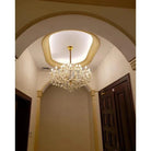 Allumage Extra Wide Classic Crystal Chandelier - 24" Width x 22" Height 6 LightsGoldClear CrystalBlushlighting